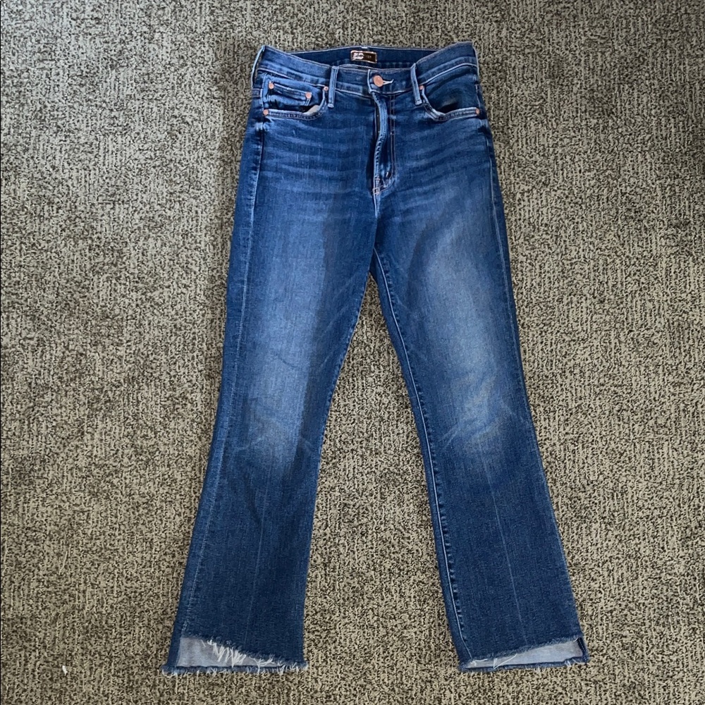 MOTHER The Insider Crop Step Fray